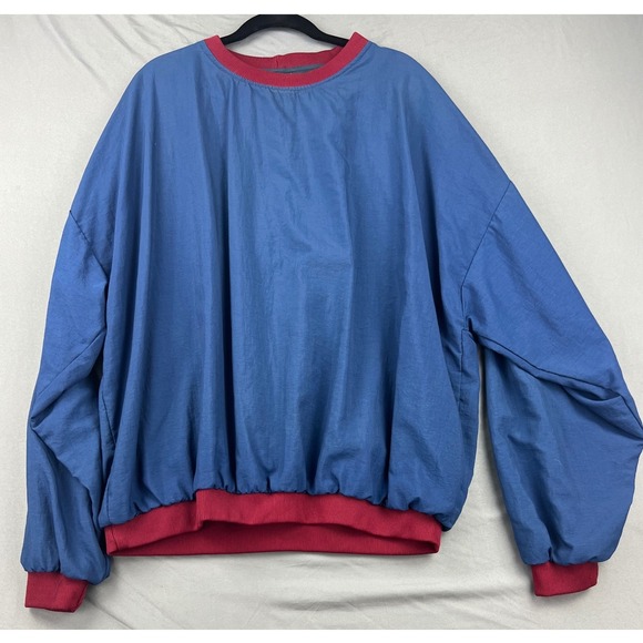 Silver Lining Wind-Shirt Other - Silver Lining Wind-Shirt Pullover Men XL Blue Red Good Vintage Golf Made in USA
